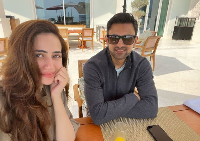 Shoaib Malik and Sana Javed Celebrate First Anniversary in Qatar!