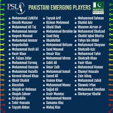 Emerging Players List for PSL 10 Revealed!