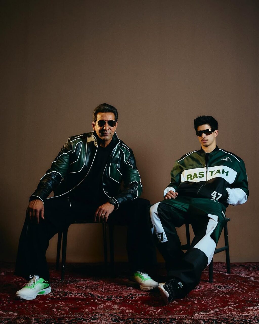 Wasim Akram and Son Akbar Set Fashion Goals in Stylish Photoshoot!